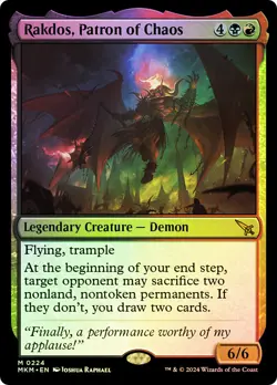 MTG FOIL Rakdos, Patron of Chaos - Murders at Karlov Manor #224 - Image 1