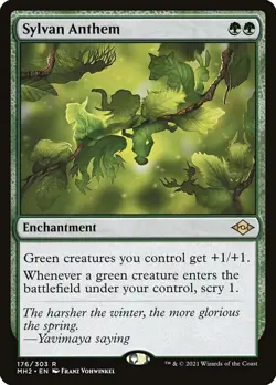 MTG Sylvan Anthem - Modern Horizons 2 #176 - Image 1