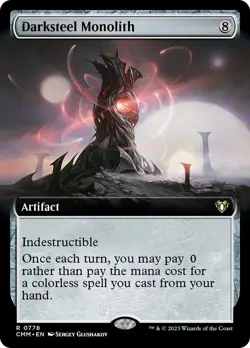 MTG Darksteel Monolith Extended Art - Commander Masters #778 - Image 1
