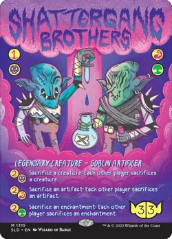 MTG Shattergang Brothers Borderless - Secret Lair Drop #1315 - Image 1