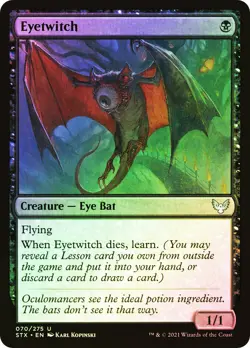 MTG FOIL Eyetwitch - Strixhaven: School of Mages #070 - Image 1