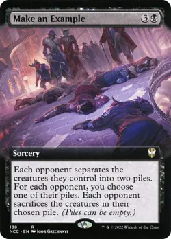 MTG Make an Example Extended Art - Streets of New Capenna Commander #138 - Image 1