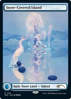 MTG Snow-Covered Island Full Art - Secret Lair Drop #SECRET_SLD_1474 - Image 1