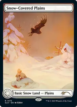 MTG Snow-Covered Plains Full Art - Secret Lair Drop #SECRET_SLD_1473 - Image 1