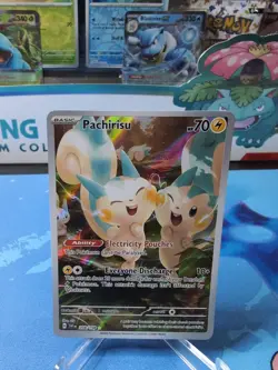 Pachirisu - 208/198 - Pokemon Scarlet Violet Base Illustration Rare NM - Image 1