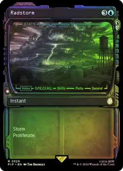 MTG FOIL Radstorm Showcase - Fallout Commander #329 - Image 1