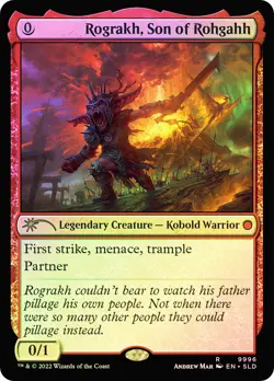 MTG FOIL Rograkh, Son of Rohgahh(Left-Handed) - Secret Lair Drop #9996 - Image 1