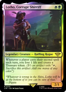 MTG FOIL Lotho, Corrupt Shirriff - The Lord of the Rings #213 - Image 1