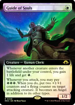 MTG FOIL Guide of Souls Extended Art - Modern Horizons 3 #448 - Image 1