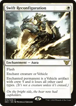 MTG Swift Reconfiguration - Kamigawa: Neon Dynasty Commander #010 - Image 1