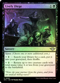 MTG FOIL Lively Dirge - Outlaws of Thunder Junction #093 - Image 1