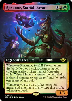 MTG FOIL Roxanne, Starfall Savant Extended Art - Outlaws of Thunder Junction - Image 1