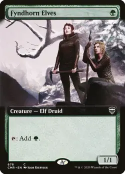 MTG Fyndhorn Elves Extended Art - Commander Legends #678 - Image 1