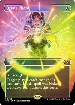 MTG FOIL Orim's Chant Borderless - Modern Horizons 3 #323 - Image 1