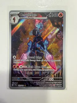 Pokemon TCG 197/191 Ceruledge Sv08 Surging Sparks Illustration Rare Holo - Image 1