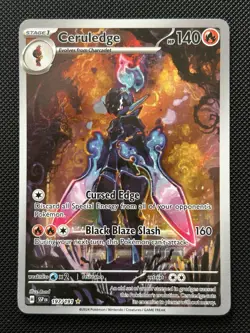 NM Ceruledge 197/191 Illustration Rare Holo Pokemon Card from Surging Sparks - Image 1