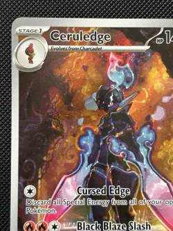 NM Ceruledge 197/191 Illustration Rare Holo Pokemon Card from Surging Sparks - Image 3