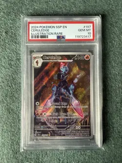 PSA 10 Ceruledge 197/191 Illustration Rare Surging Sparks Pokemon Card - Image 1