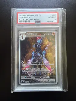 PSA 10 Ceruledge 197/191 Illustration Rare Surging Sparks Pokemon Card - Image 1