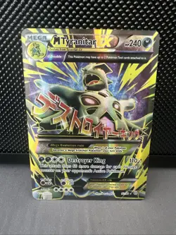 Pokemon M Tyranitar EX 92/98 Ultra Rare Full Art Holo XY Ancient Origins Card - Image 1