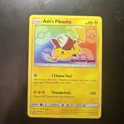 LP! - 1x Ash's Pikachu - SM108 - Promo - SM Black Star Promo LP Pokemon SM Black - Image 1