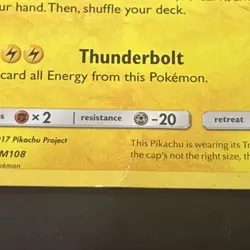 LP! - 1x Ash's Pikachu - SM108 - Promo - SM Black Star Promo LP Pokemon SM Black - Image 2