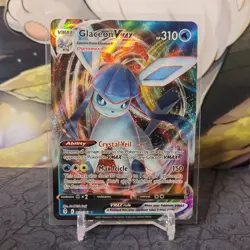 Glaceon VMAX - 041/203 - Pokemon Evolving Skies Sword Shield Ultra Rare Card NM - Image 1
