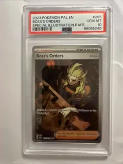 Pokemon Boss’s Orders 265/193 Paldea Evolved Special Illustration Rare PSA 10 - Image 1