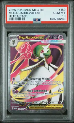 Mega Gardevoir EX 159/132 Ultra Rare Meg En-mega Evolution Pokemon PSA 10 - Image 1