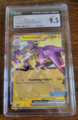 Toxtricity EX SVP 215 Illustration Contest 2024 Promo Pokemon CGC Graded 9.5 - Image 1