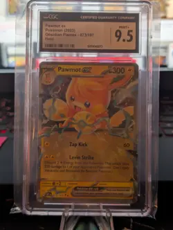 2023 POKEMON OBSIDIAN FLAMES HOLO #73/197 PAWMOT EX CGC 9.5 - Image 1