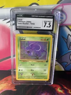 Pokemon TCG Zubat Team Rocket Returns 82/109 Regular Common CGC 7.5 - Image 1