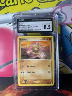 Pokemon TCG Baltoy EX Hidden Legends 53/101 Regular CGC 8.5 2004 - Image 1