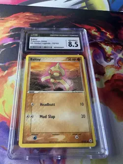 Pokemon TCG Baltoy EX Hidden Legends 53/101 Regular CGC 8.5 2004 - Image 3