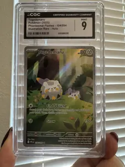 Togedemaru 104/094 Phantasmal Flames Illus Rare Holo ENG CGC 9 - Image 1