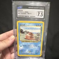Nintendo Swinub 79/111 Neo Genesis 1st Edition CGC 7.5 Pokemon TCG 2000 EN - Image 1