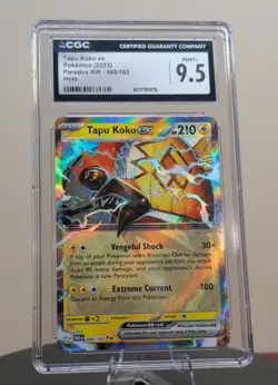 Pokemon Graded Tapu Koko ex #068/182 Paradox Rift English CGC 9.5 - Image 1