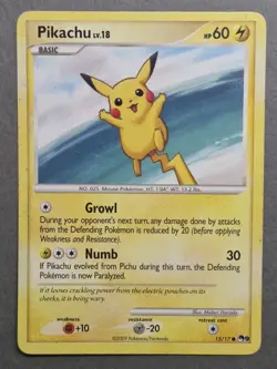Pokemon Pikachu Lv.18 015/017 POP Series 9 Regular LP/MP - Image 1