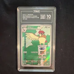 TAG 10 Pokemon 2023 Pidgeotto Holo Art Rare 119/108 JP Ruler Black Flame HP 90 - Image 1