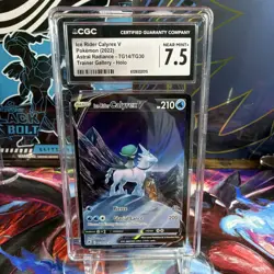 Pokemon TCG Ice Rider Calyrex V TG14/TG30 Holo EN CGC 7.5 - Image 1