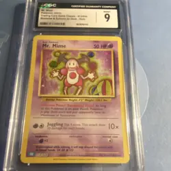 Pokemon Mr. Mime 013/034 Trading Card Game Classic Holo CGC 9 ENG - Image 1