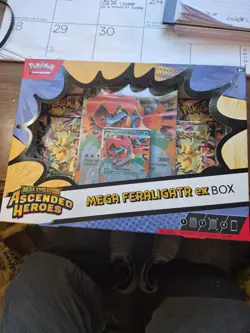 Pokemon TCG Mega Feraligatr ex Box Mega Evolution—Ascended Heroes EN Promo - Image 1