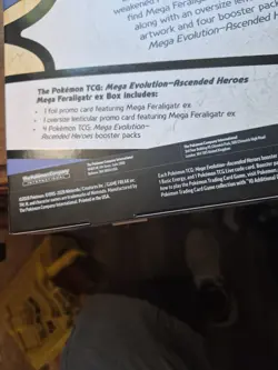Pokemon TCG Mega Feraligatr ex Box Mega Evolution—Ascended Heroes EN Promo - Image 5