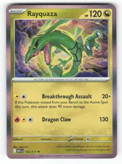 Rayquaza 153/217 Rare ME: Ascended Heroes Pokemon Holo Near Mint - Image 1