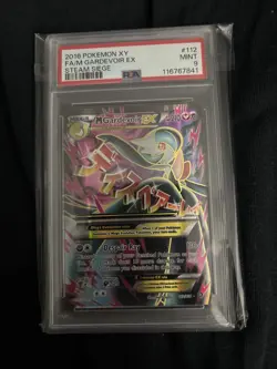 2016 POKEMON XY STEAM SIEGE #112 FULL ART M GARDEVOIR EX PSA 9 - Image 1