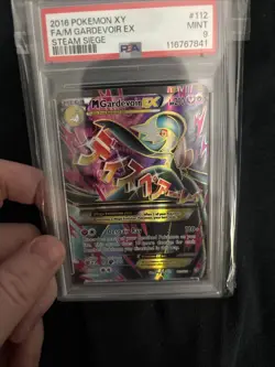 2016 POKEMON XY STEAM SIEGE #112 FULL ART M GARDEVOIR EX PSA 9 - Image 5