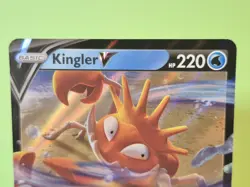 Kingler V 028/172 - Brilliant Stars Ultra Rare Holo - Pokemon TCG Card - NM - Image 3