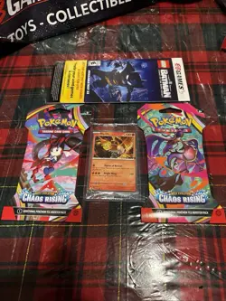 Sealed Ho-Oh EB Games Promo Card Bundle + Chaos Rising Packs x2 Pokemon TCG - Image 1
