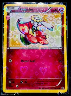 Flabebe RC17/RC32 Non Holo~ Cute Pink Pokemon ~ Pretty Heart Gallery Pokemon💖 - Image 1