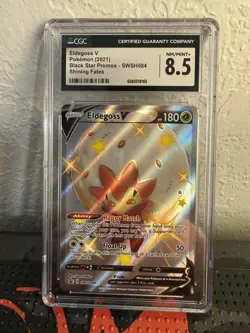 Pokemon Eldegoss V Shiny Holo #SWSH084 Shining Fates 2021 - CGC 8.5 NM/MINT+ - Image 1